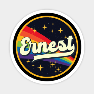 Ernest // Rainbow In Space Vintage Style Magnet