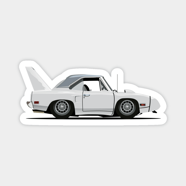 WHITE BIRD Magnet by OldSkoolDesign