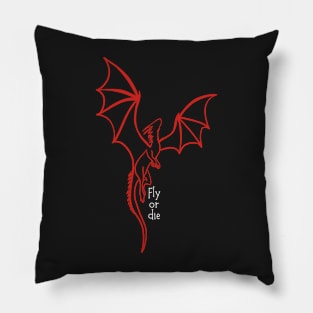 Fly or die - ACOTAR dragon Pillow