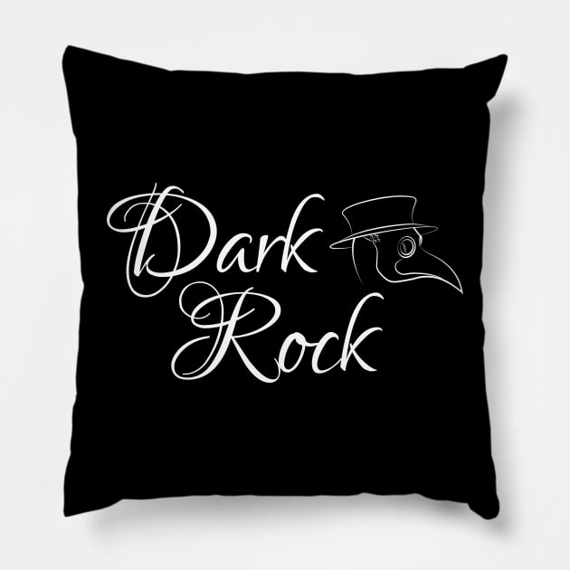 Mask of the Plague Doctor - Dark Rock Pillow by Modern Medieval Design