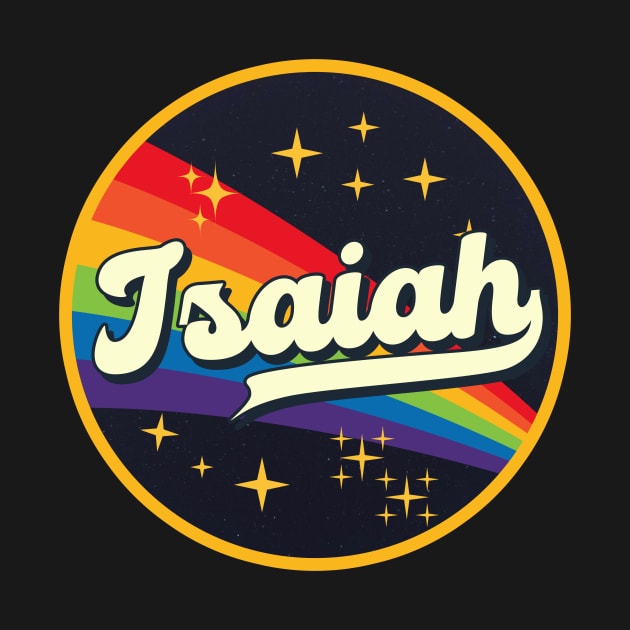 Isaiah // Rainbow In Space Vintage Style by LMW Art