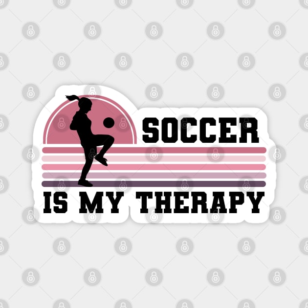 Soccer Is My Therapy Magnet by coloringiship