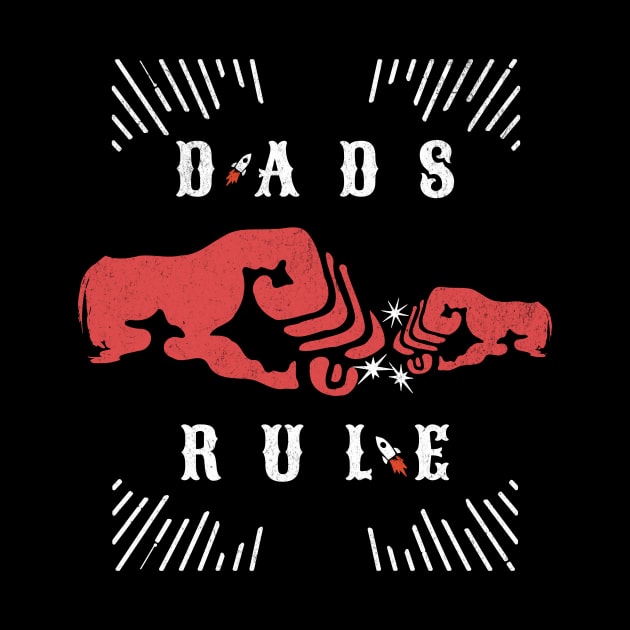 Fathers Day Gift For Dads Gifts For Son To Dad To Son Fist Bump Dad Rules by InktuitionCo