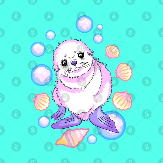 Bubble sea lion by Thea White Peacock