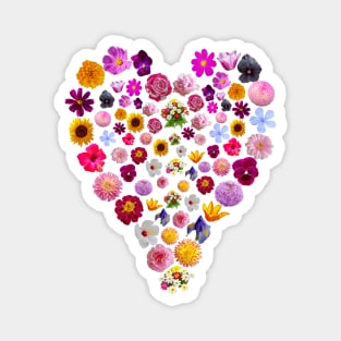 Heart full of Flowers Mothers Day Gift Magnet