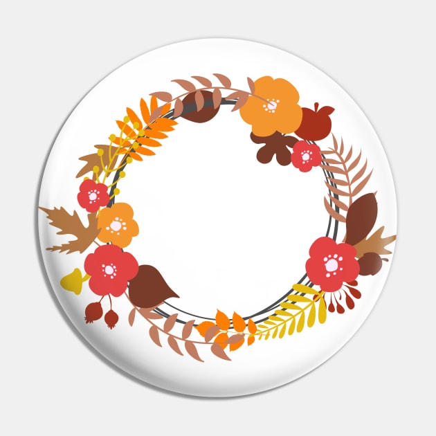 Autumn wreath Pin by Peach Lily Rainbow