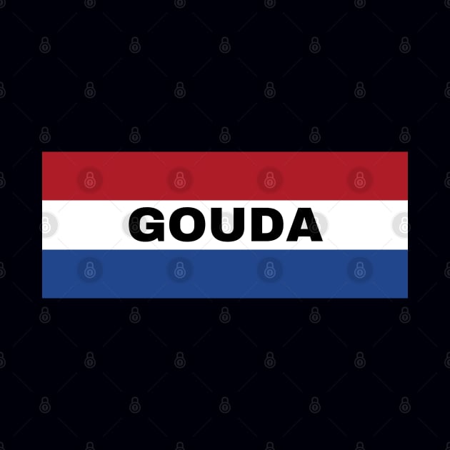 Gouda City in Netherlands Flag by aybe7elf