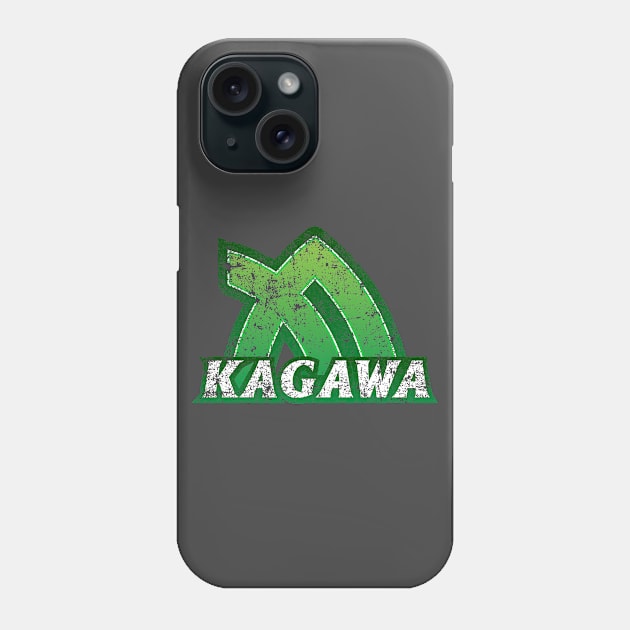 Kagawa Prefecture Japanese Symbol Distressed Phone Case by PsychicCat