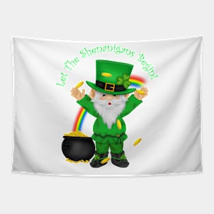 Leprechaun Gnome St. Patrick's Day Tapestry