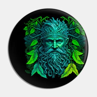 Jack Of The Wood Traditional Pagan Celtic Greenman Pin