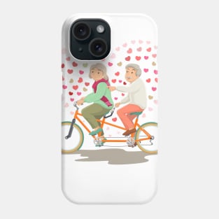 The elderly couple Phone Case