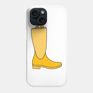 Yellow Rain Boots Phone Case