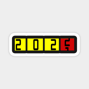 2022 odometer happy new year Magnet