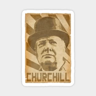 Winston Churchill Retro Propaganda Magnet