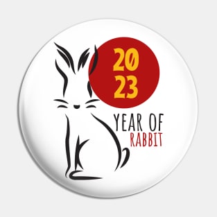 2023 Year Of The Rabbit Chinese New Year Pin