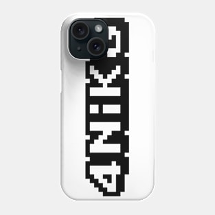 4NIK8 (8bit - Black) Phone Case