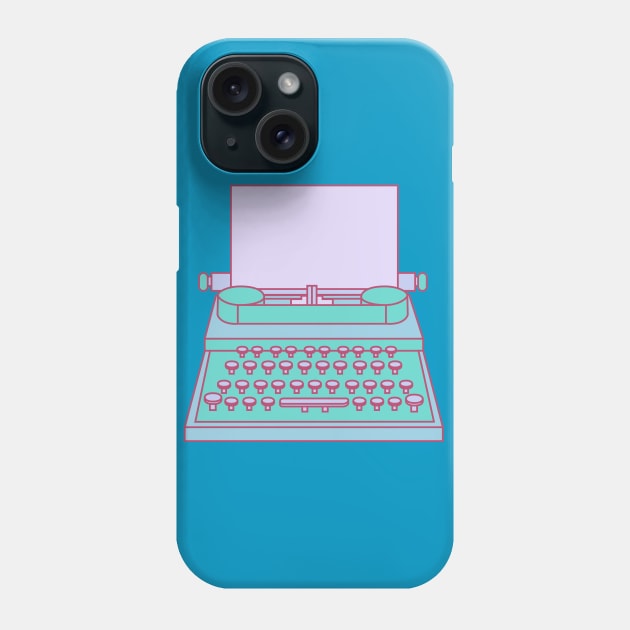 Blue Type Machine Phone Case by NahumI