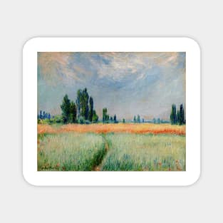 The Wheat Field, 1881 - Claude Monet Magnet