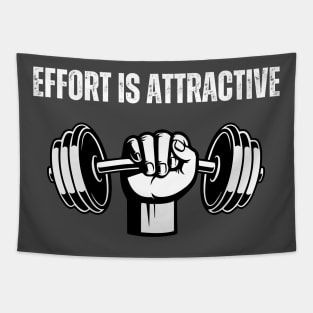 Effort is attractive Gym Tapestry