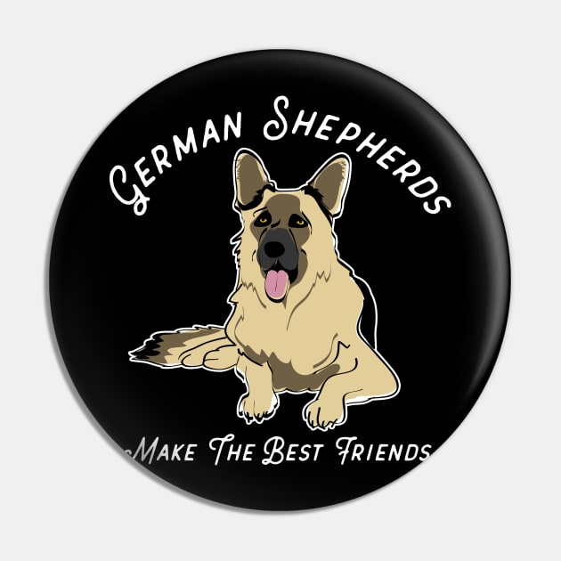 German Shepherd Dog Fan Dog Lover Gifts Pin by atomguy