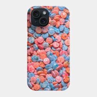 Blue and Red Bubblegum Chews Phone Case