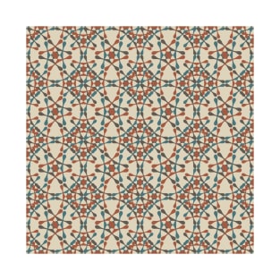 Moroccan pattern 2 (brown and blue) T-Shirt