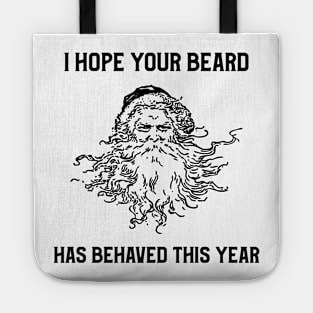 Santa Beard Behaving Tote