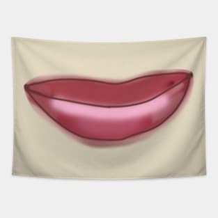 Smile on Pink Lips Tapestry