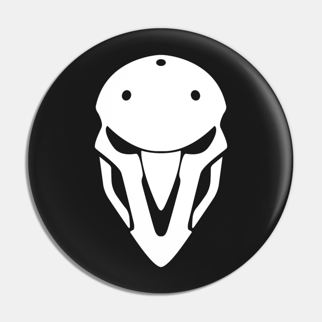 Minimalist Reaper Mask Pin by nextodie