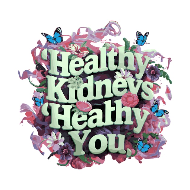 Healthy Kidneys Healthy You by GraphiTee Forge