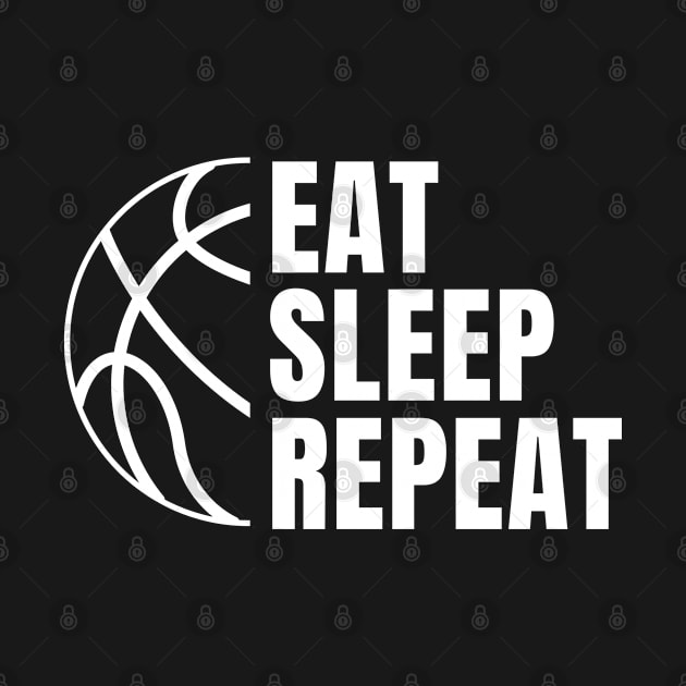 Eat Sleep Basketball Repeat by tantodesign