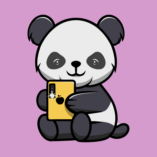 Cute baby Panda Selfie by Cubbone