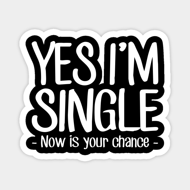 Yes I'm single now is your chance Magnet by captainmood