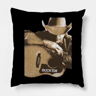 Retro Vintage Dwight Yoakam Pillow