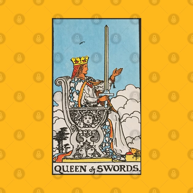 Queen of swords tarot by Nate's World of Tees