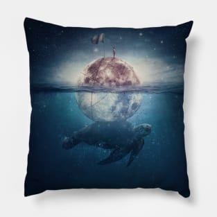 sailing moon Pillow