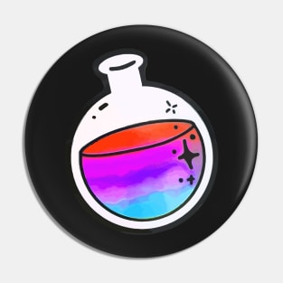 Colourful Round Bottom Flask Chemistry laboratory Pin