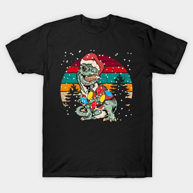 t-rex christmas tree - T Rex Christmas Tree - T-Shirt