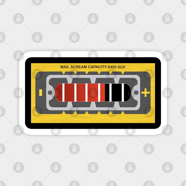 Scream Meter- Horizontal Magnet by Veraukoion