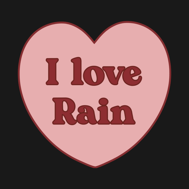 I love rain heart aesthetic dollette coquette pink red by maoudraw