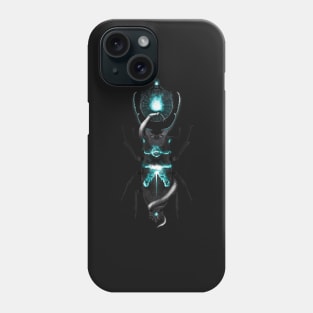 Beetle with a snake Phone Case
