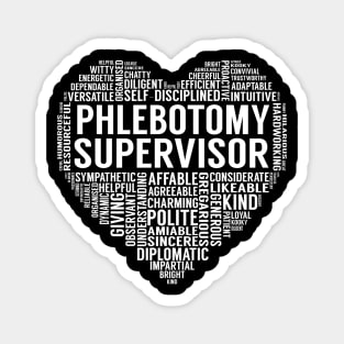 Phlebotomy Supervisor Heart Magnet