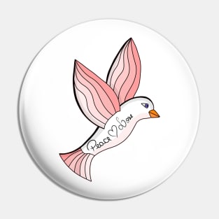 Marvelous Peace and Love Dove Pin