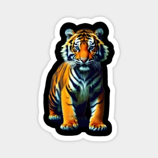 Tiger Cub Wildlife Magnet