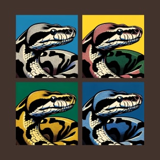 Boa Constrictor Pop Art - Cool Snake T-Shirt