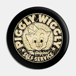 Retro Vintage Piggly Wiggly Pin