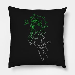 White Rabbit lines Pillow