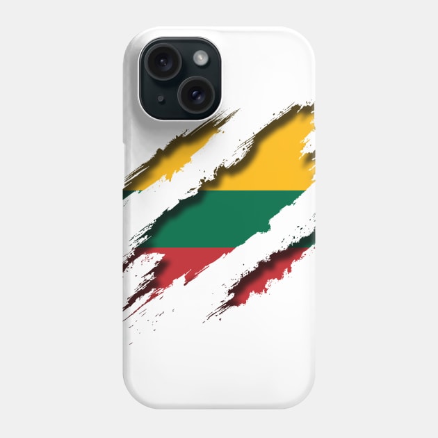 Lithuania Shredding Phone Case by blackcheetah