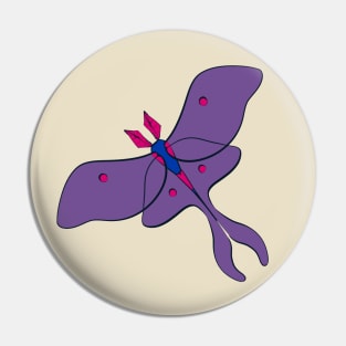 Bi Pride Moth Pin