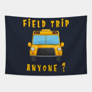 Field Trip School Yellow Bus Science Teacher Seatbelts Tapestry